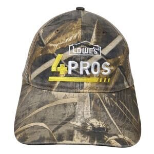 Lowe's 4Pro Snapback Trucker Hat Multi One Size Adjustable Mesh Back Camouflage